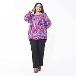 Tamsy Printed Full Sleeves Women's Top