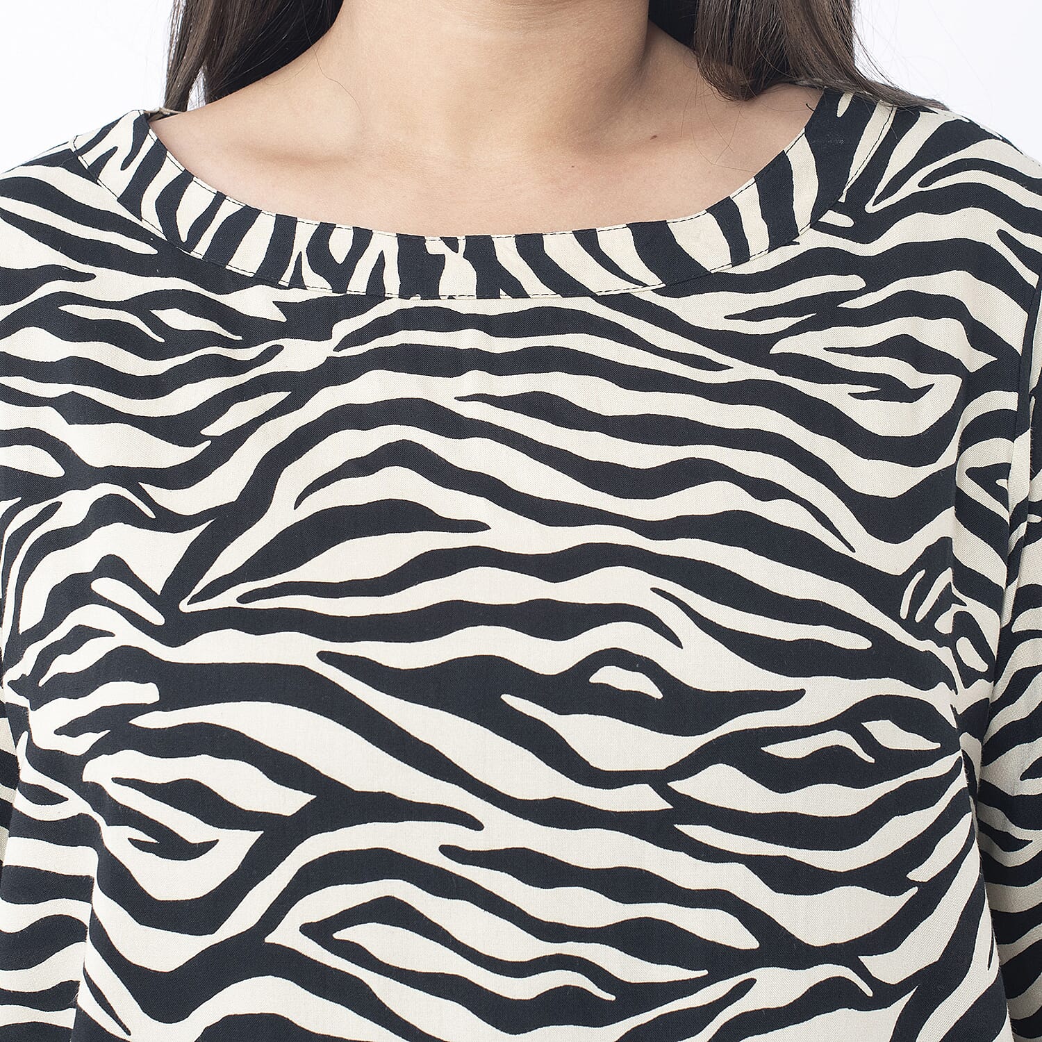 Tamsy Viscose Floral Top - Pink