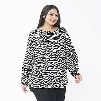 https://tjcuk.sirv.com/Products/76/6/7667354/Tamsy-Viscose-Zebra-Top-Size-85x1-cm-Beige-Black_7667354_2.jpg?w=342&h=342