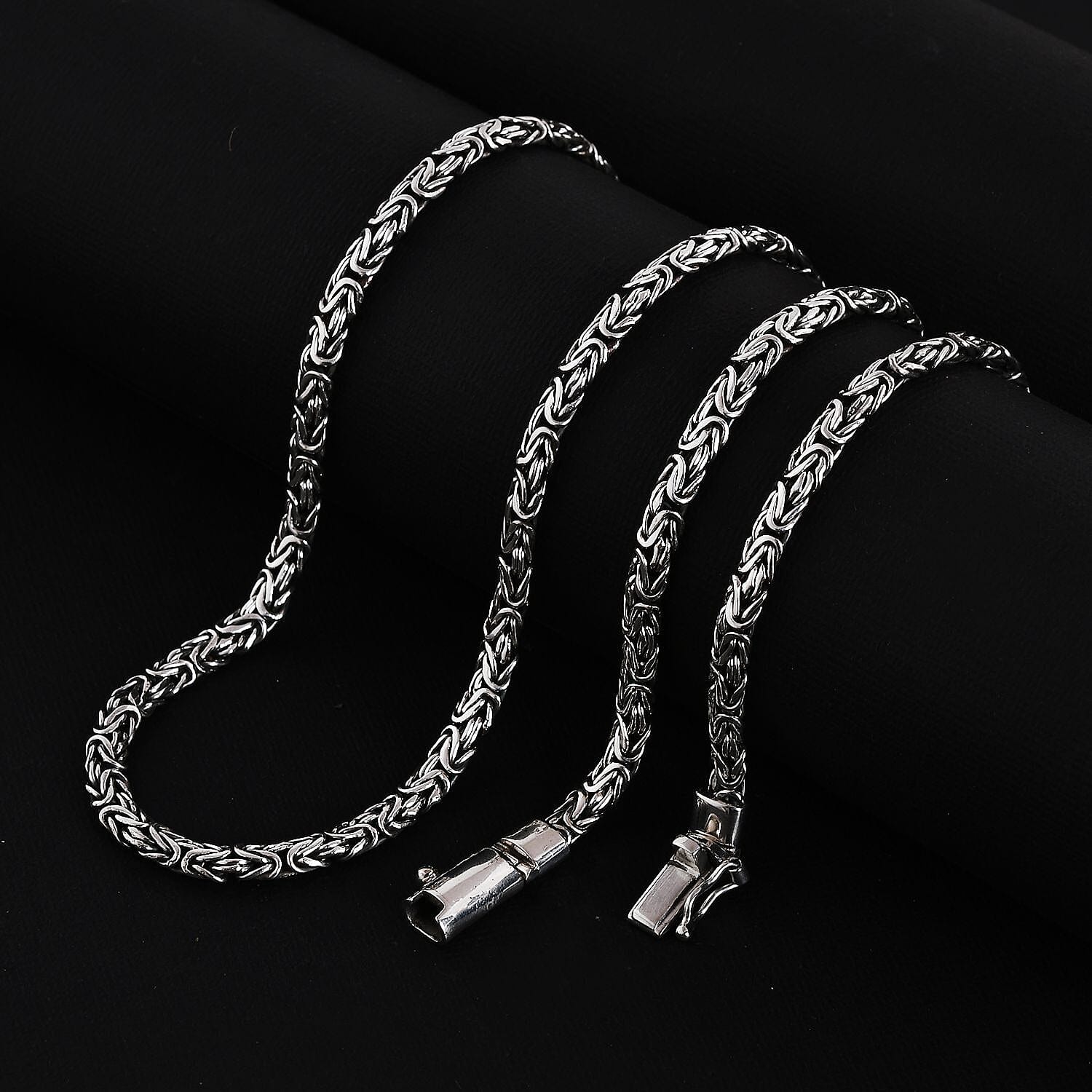 Royal Bali Collection - Artisan Crafted Sterling Silver Borobudur Necklace (Size - 20), Silver Wt. 40 Gms