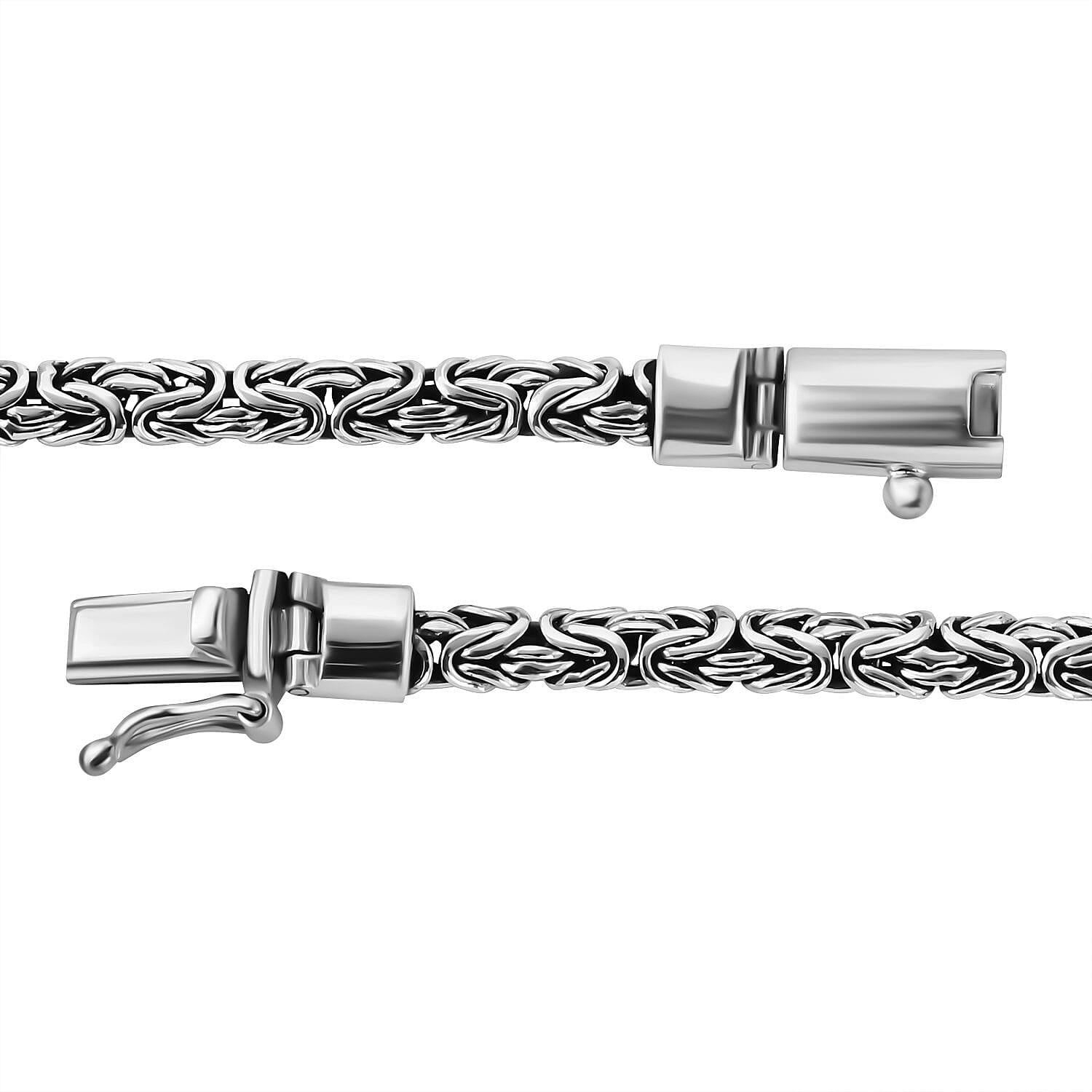 Royal Bali Collection - Artisan Crafted Sterling Silver Borobudur Necklace (Size - 20), Silver Wt. 40 Gms