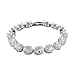 One Time Closeout - Simulated Diamond Tennis Bracelet (Size - 7.5)