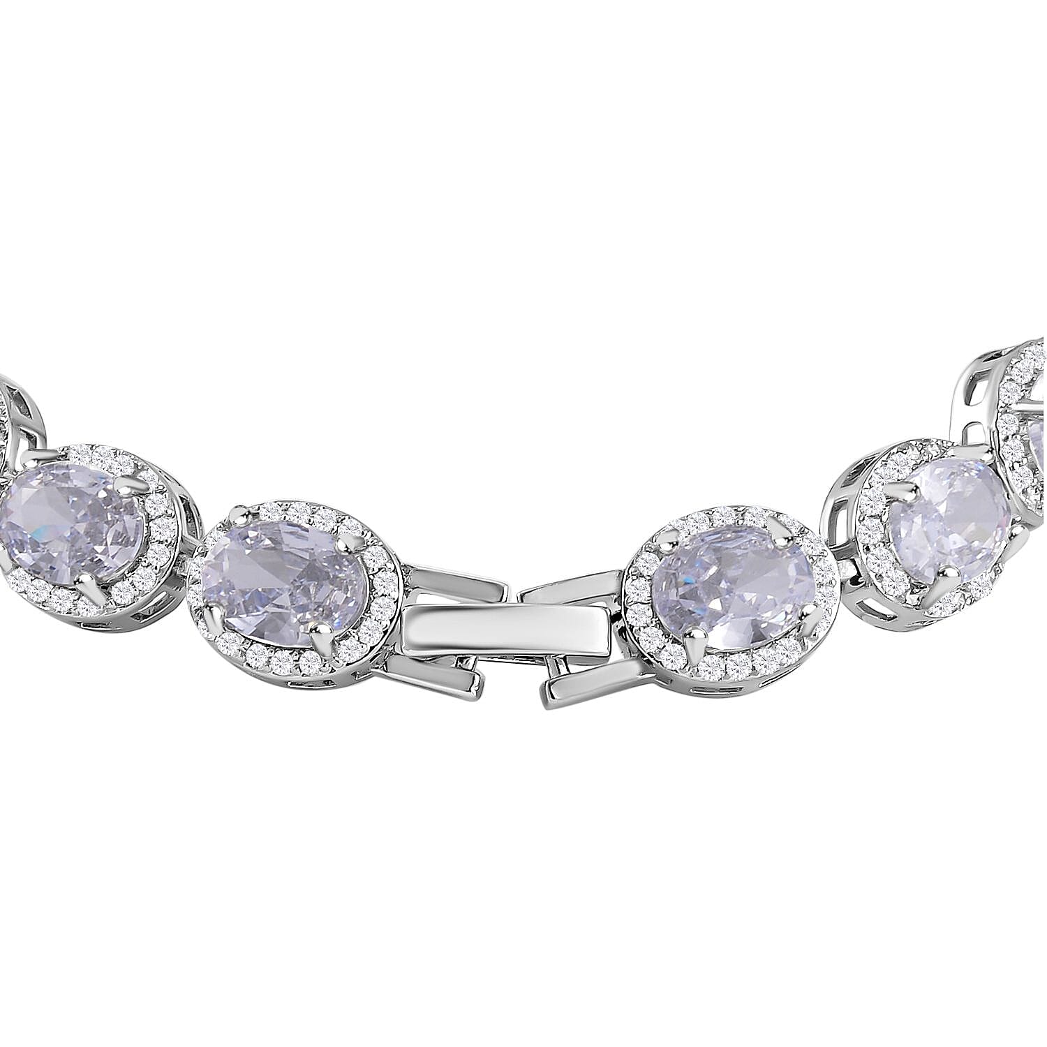 One Time Closeout - Simulated Diamond Tennis Bracelet (Size - 7.5)
