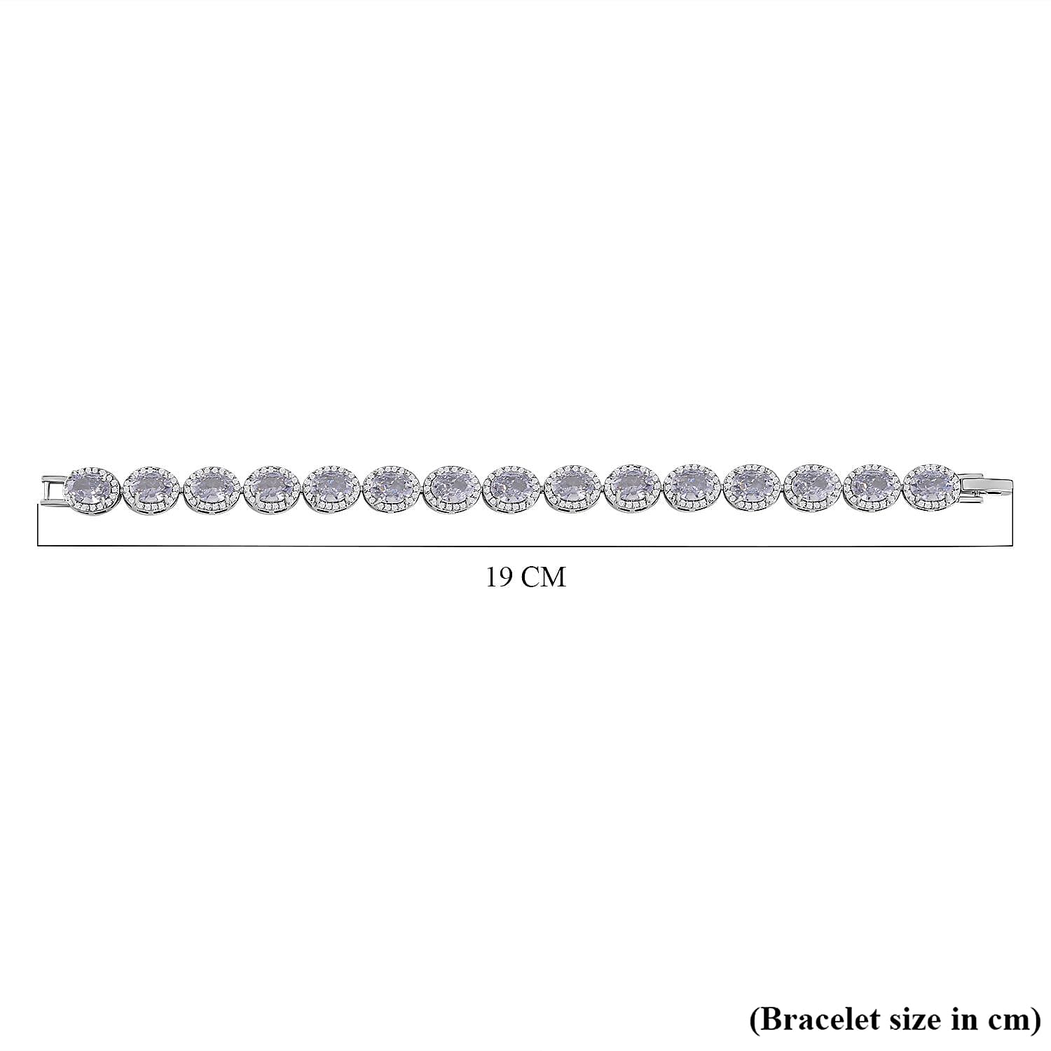 One Time Closeout - Simulated Diamond Tennis Bracelet (Size - 7.5)