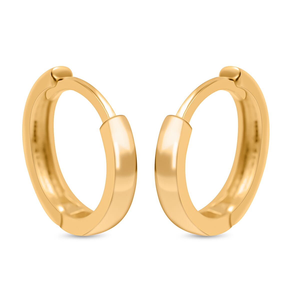 Hatton Garden Closeout - 9K Yellow Gold Huggie Hoop Earrings