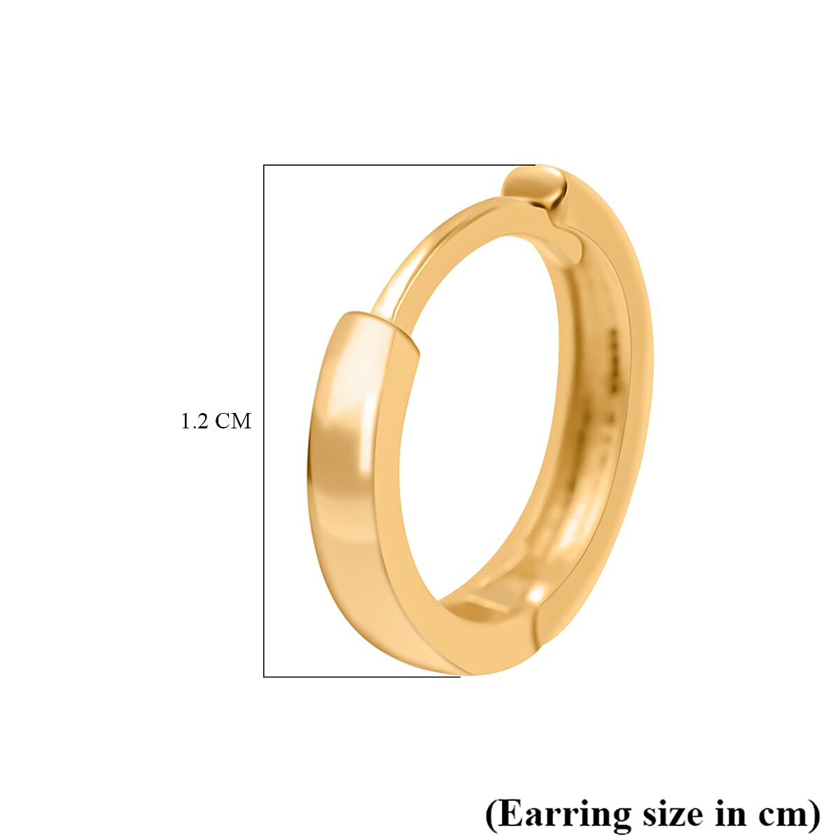 Hatton Garden Closeout - 9K Yellow Gold Huggie Hoop Earrings
