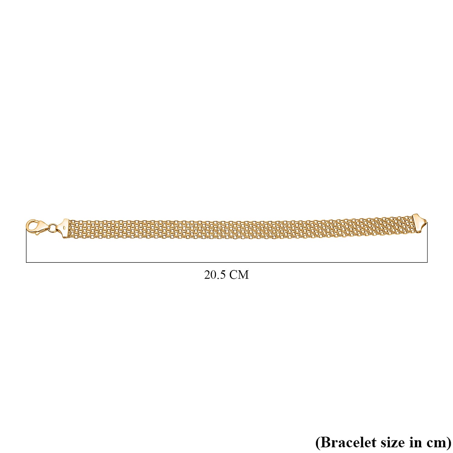 Web  Exclusive Deal- 9K Yellow Gold Bismark Bracelet (Size - 7.5), Gold Wt. 5.80 Gms