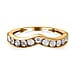 Diamond Wishbone Ring in Sterling Silver