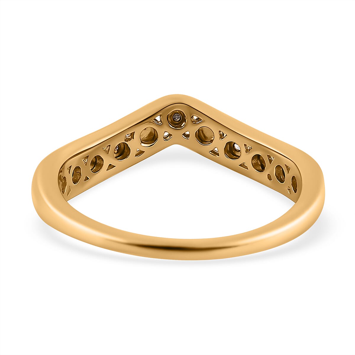 Diamond Wishbone Ring in Sterling Silver Diamond Wishbone Ring in Sterling Silver