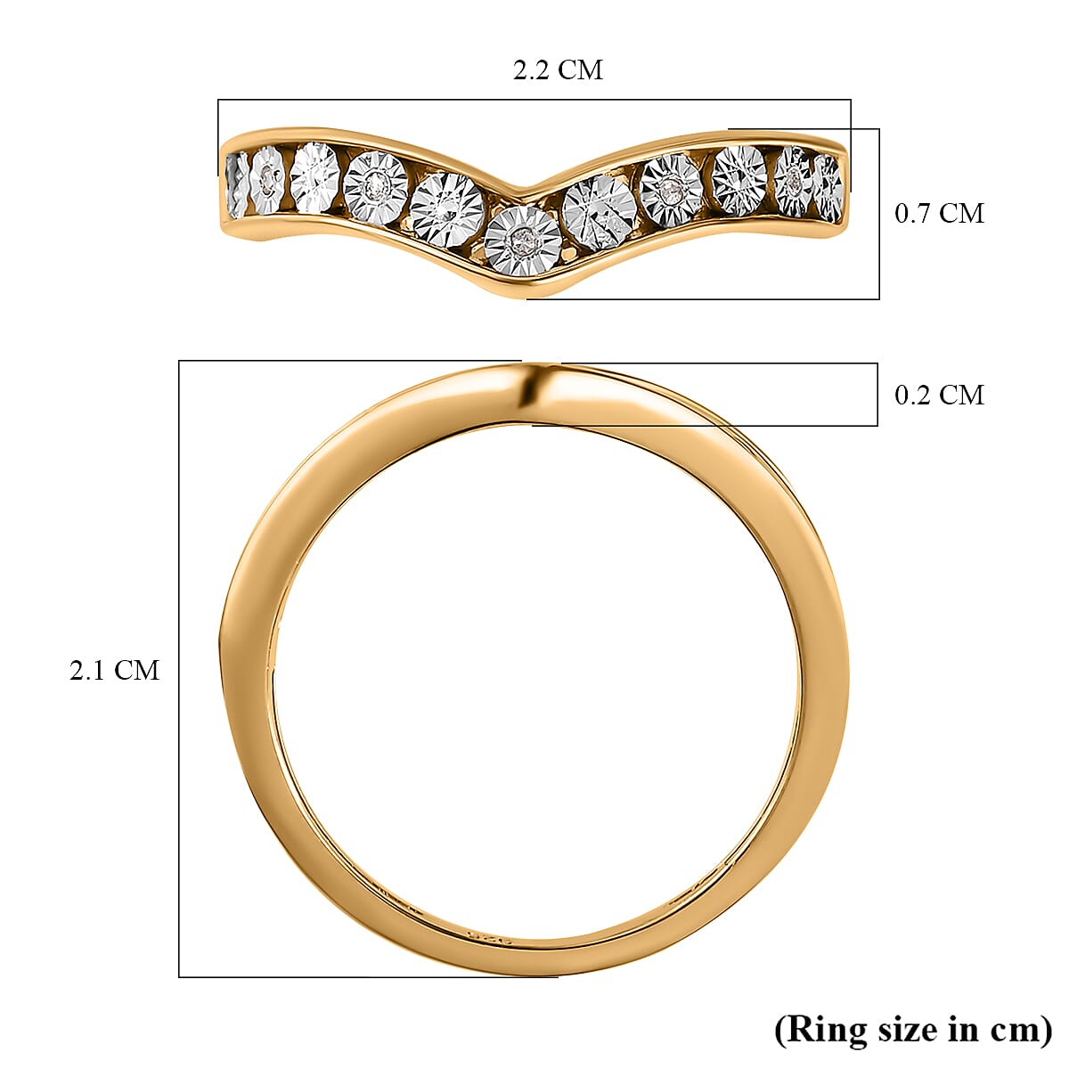 Diamond Wishbone Ring in Sterling Silver Diamond Wishbone Ring in Sterling Silver
