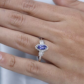https://tjcuk.sirv.com/Products/76/6/7668334/Tanzanite-and-Diamond-Ring-in-Platinum-Overlay-Sterling-Silver-0-93-Ct_7668334_2.jpg?w=342&h=342