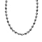 Italian Made-  Diamond Cut Chicco Necklace Rhodium Overlay in Sterling Silver Necklace (Size - 20)