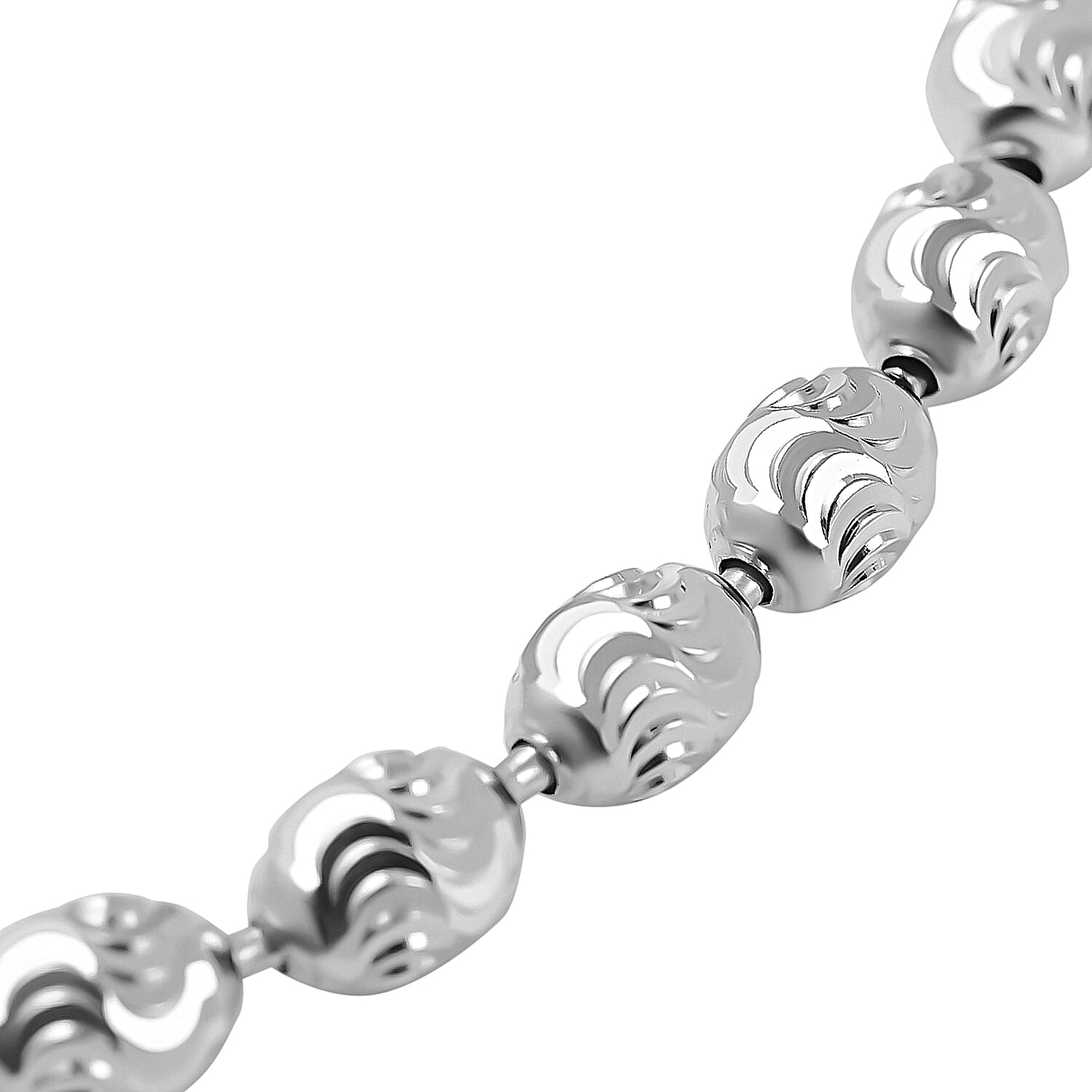 Craigs Find - Diamond Cut Chicco Bracelet Gold Overlay in Sterling Silver (Size - 7.5)