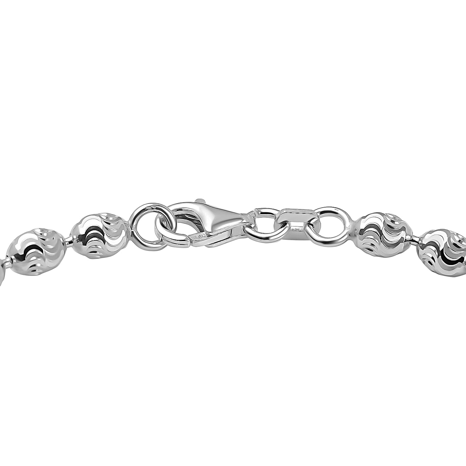 Craigs Find - Diamond Cut Chicco Bracelet Gold Overlay in Sterling Silver (Size - 7.5)