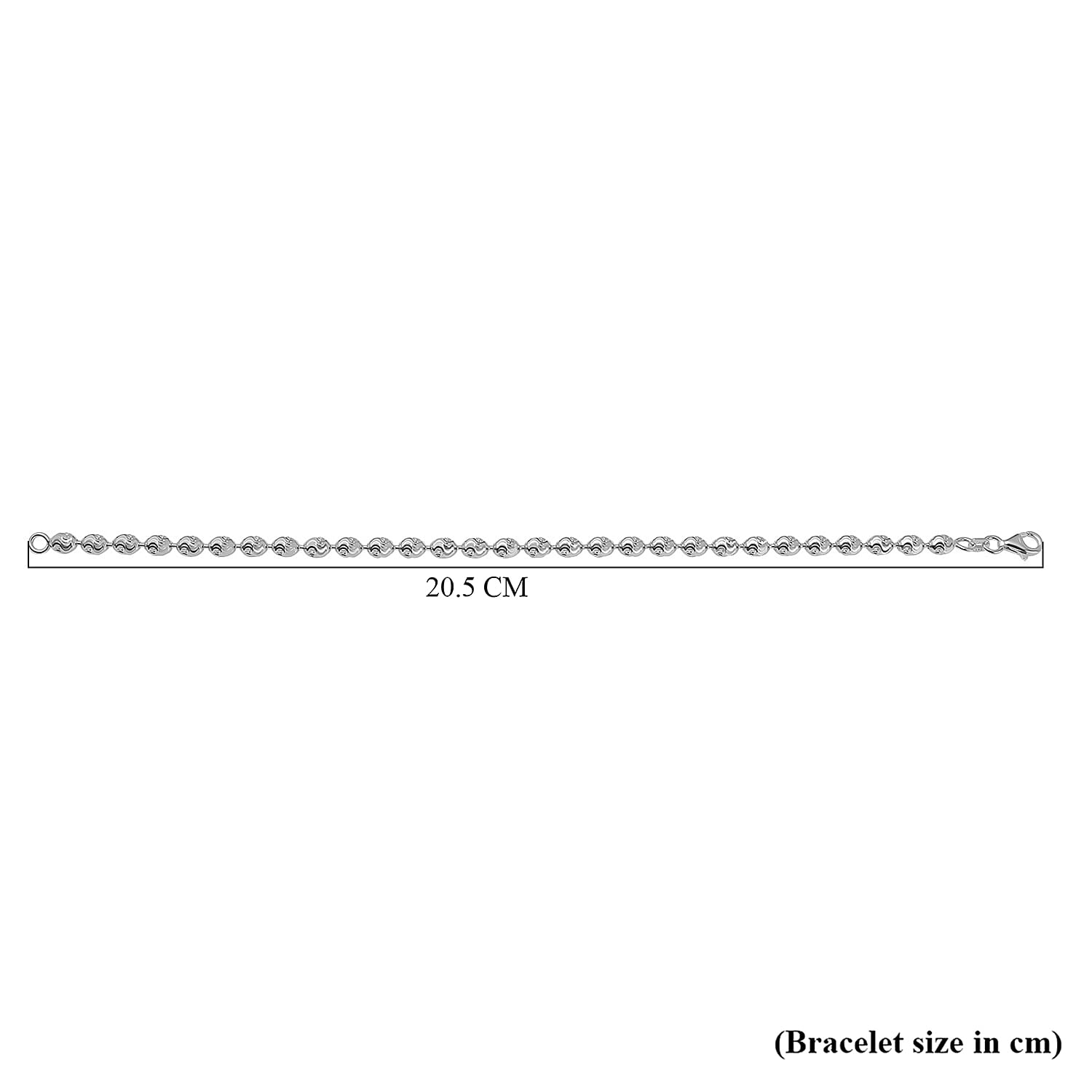 Craigs Find - Diamond Cut Chicco Bracelet Gold Overlay in Sterling Silver (Size - 7.5)