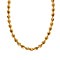 Italian Made-  Diamond Cut Chicco Necklace Gold Overlay in Sterling Silver Necklace (Size - 20)