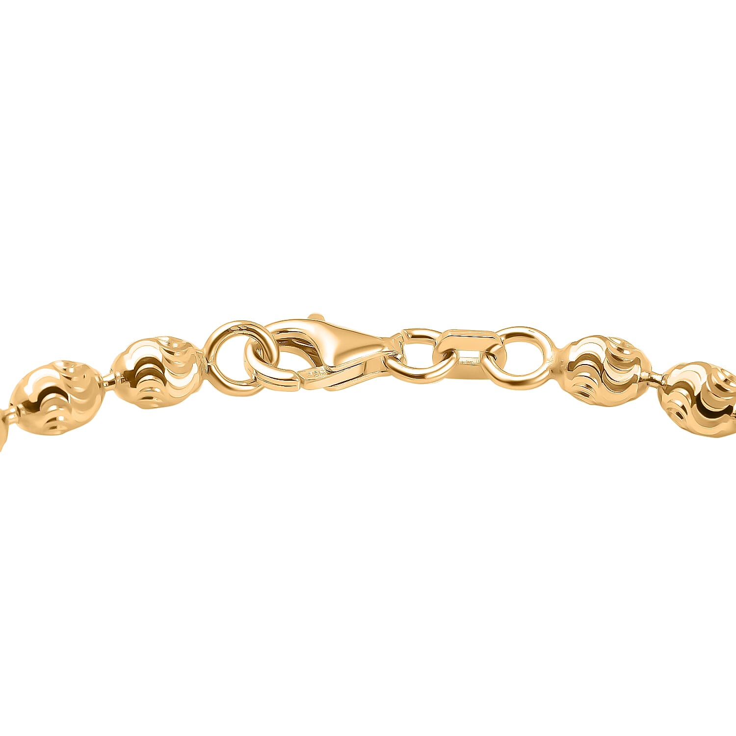 One Time Closeout  - Gold Overlay Sterling Silver  Bracelet (Size - 7.5