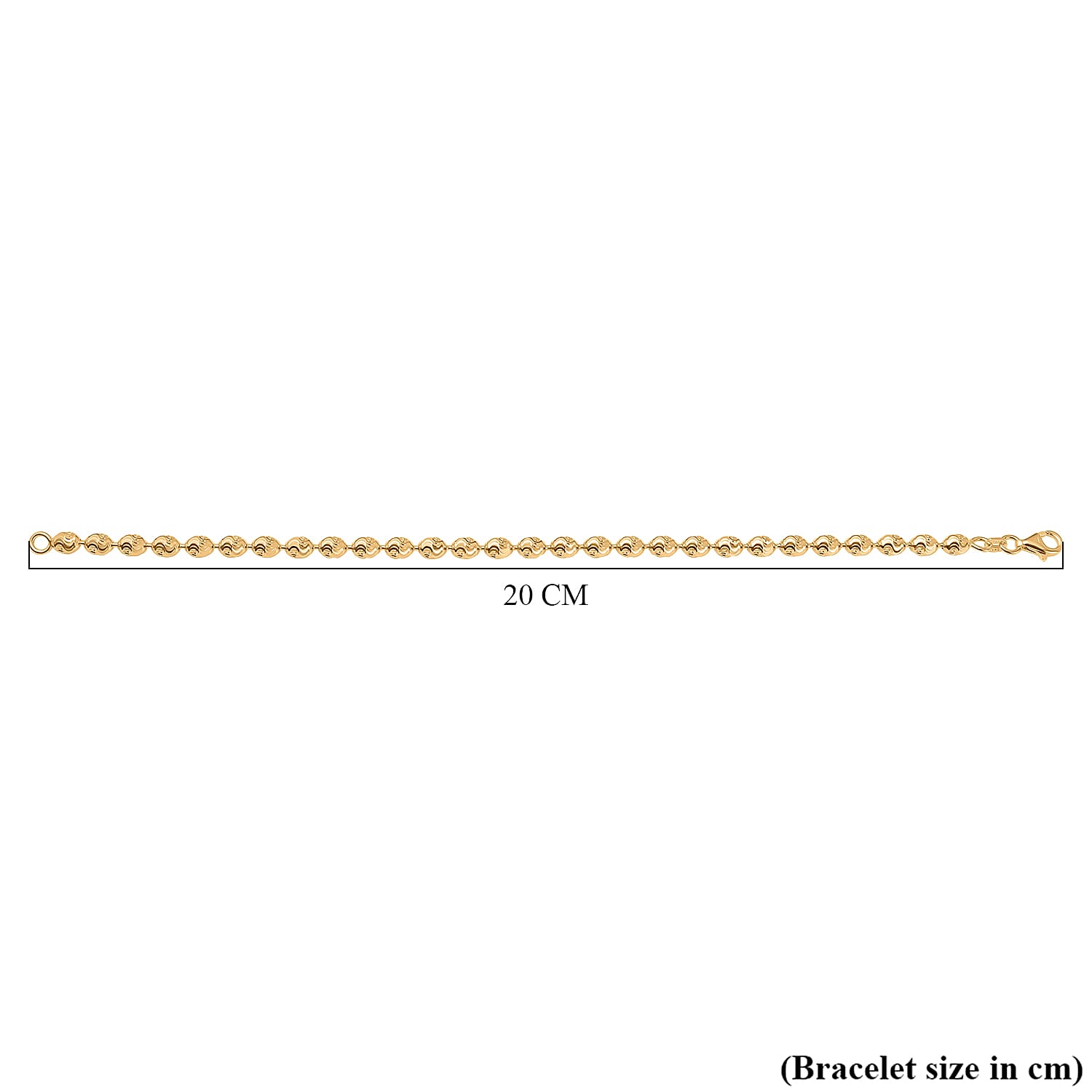 One Time Closeout  - Gold Overlay Sterling Silver  Bracelet (Size - 7.5