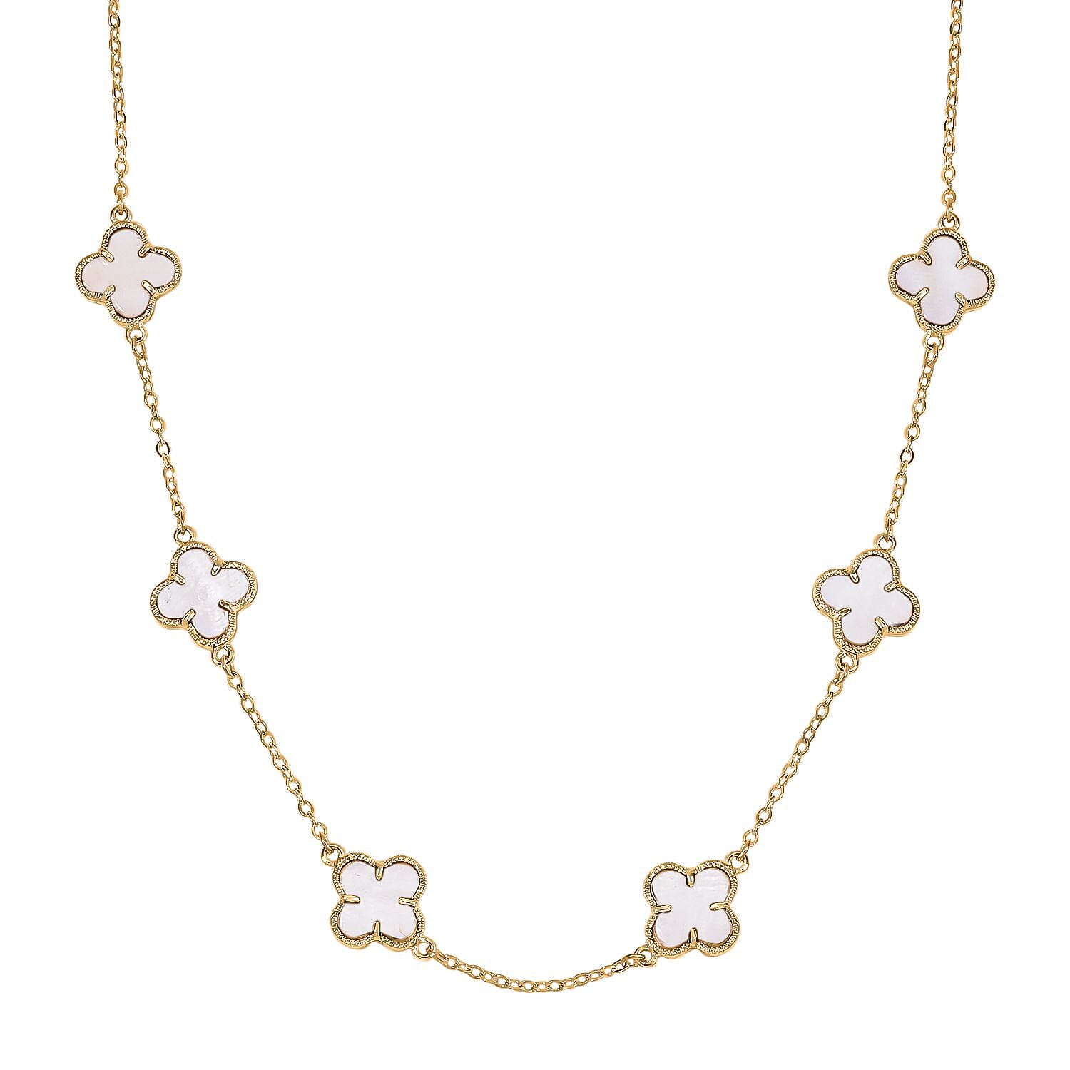 Designer Inspired Shell Pearl Necklace (Size - 20)