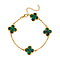 Created Malachite Petal Necklace (Size - 7.5-2 inch Ext.)