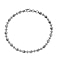 Vicenza Closeout - Rhodium Overlay Sterling Silver Saturno Bracelet (Size - 7.5)