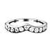 Diamond Wishbone Ring in Sterling Silver