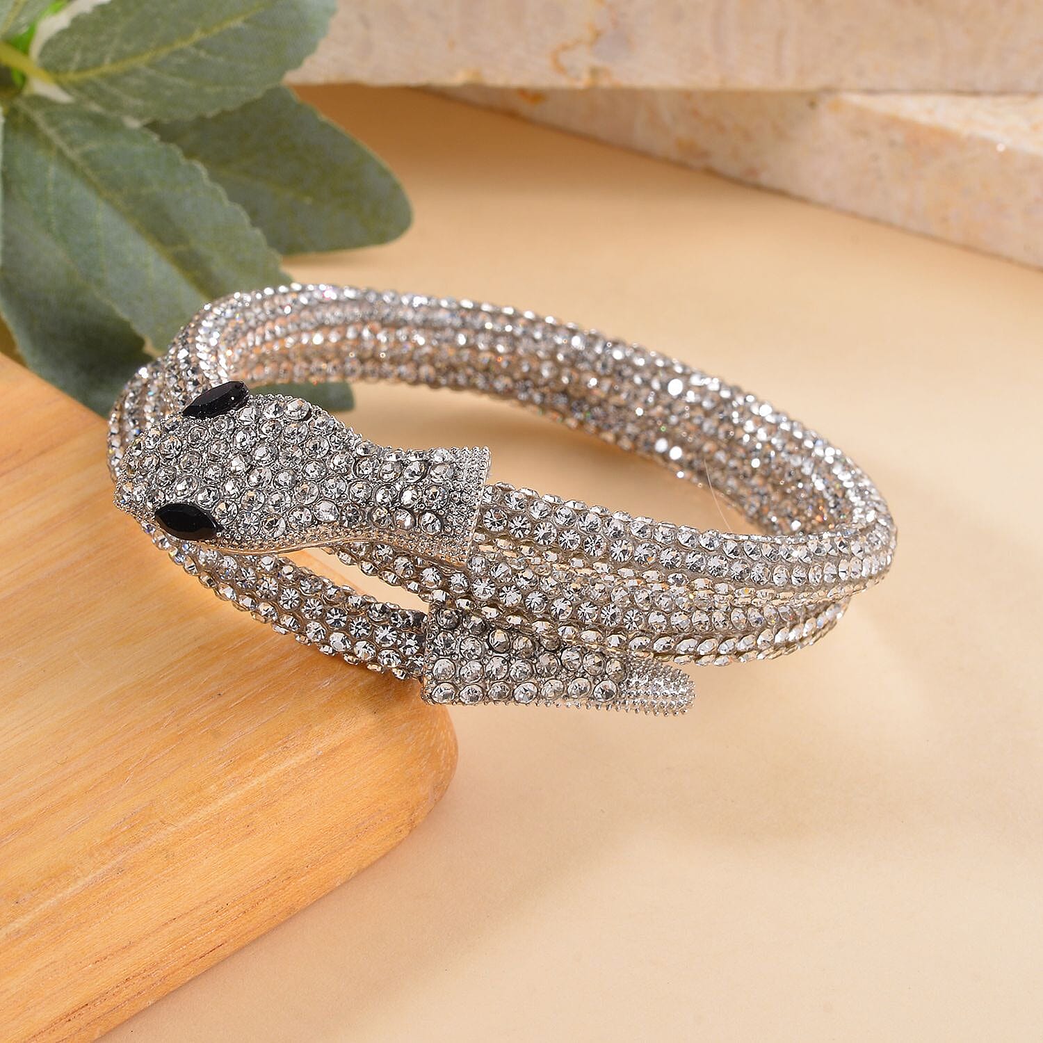 Designer Close Out- SERPENTI Crystal  Bracelet (Size 7.5-8)