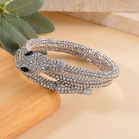 Designer Close Out- SERPENTI Crystal  Bracelet (Size 7.5-8)
