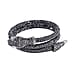 Black Crystal , Simulated Mystic White Crystal Bracelet 0.02 Ct