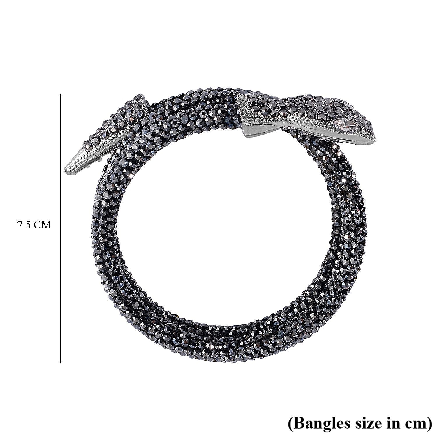 Designer Close Out- SERPENTI Crystal  Bracelet (Size 7.5-8)