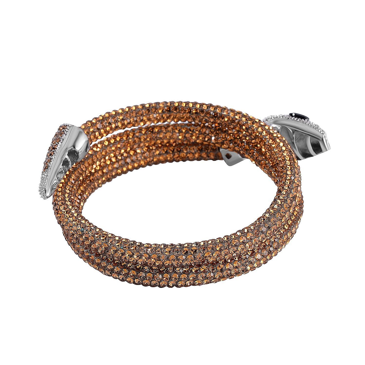 Designer Close Out- SERPENTI Crystal  Bracelet (Size 7.5-8)