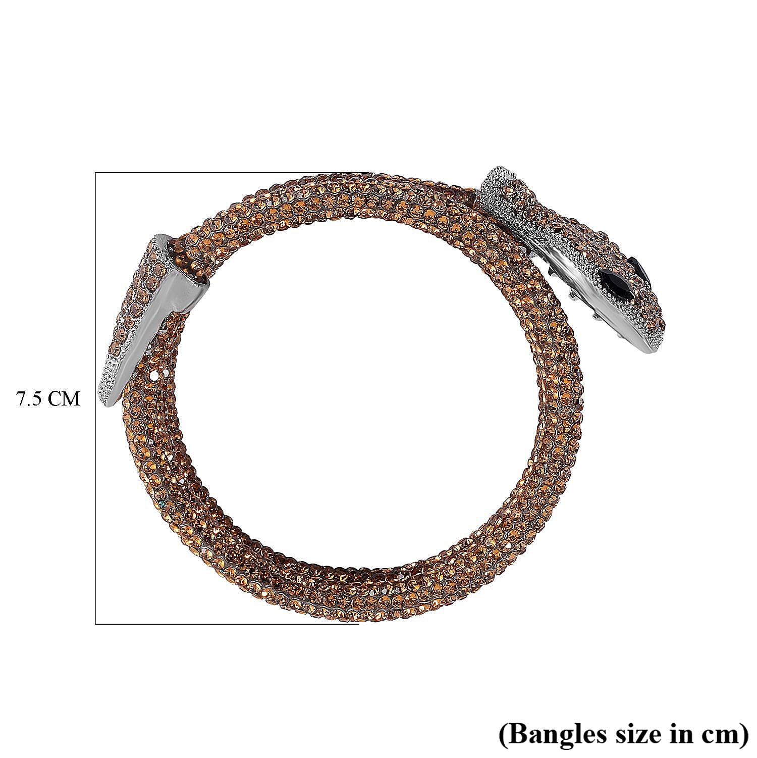 Designer Close Out- SERPENTI Crystal  Bracelet (Size 7.5-8)