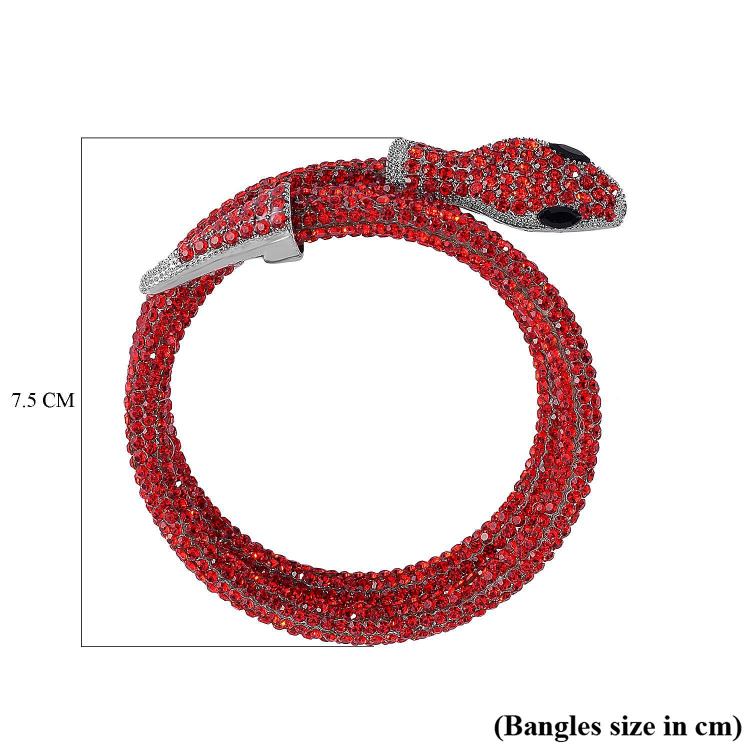 Designer Close Out- SERPENTI Crystal  Bracelet (Size 7.5-8)