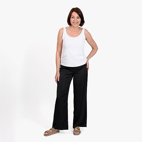 La Marey Elastic Waistband Trouser (Size 12) - Black