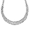 Find of the Month - Abstract Art Inspired Necklace (Size - 20) in Platinum Overlay Sterling Silver, Silver Wt. 41.10 Gms