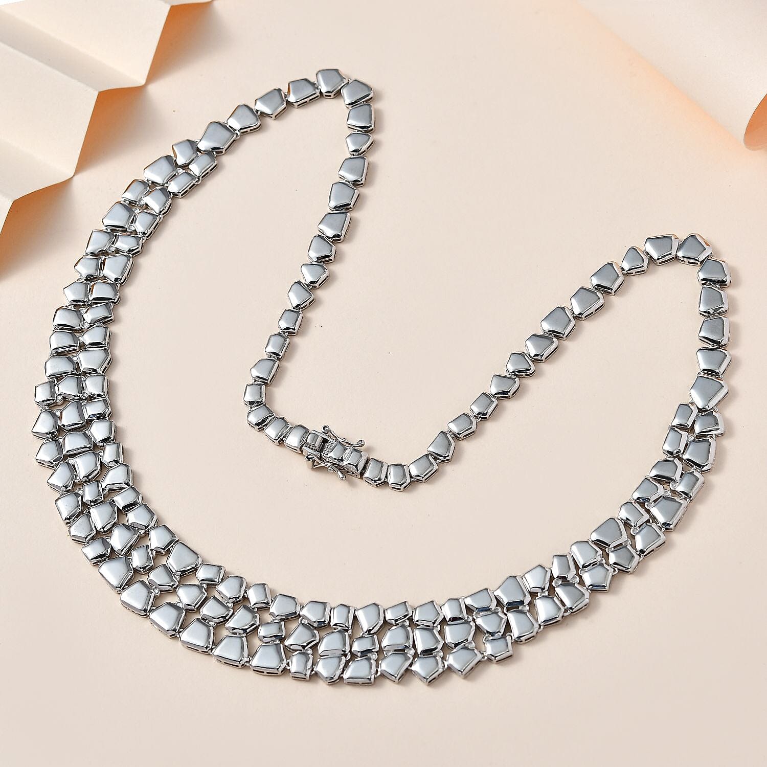  18K Vermeil Yellow Gold Plated Sterling Silver Necklace (Size - 20), Silver Wt. 41.10 Gms