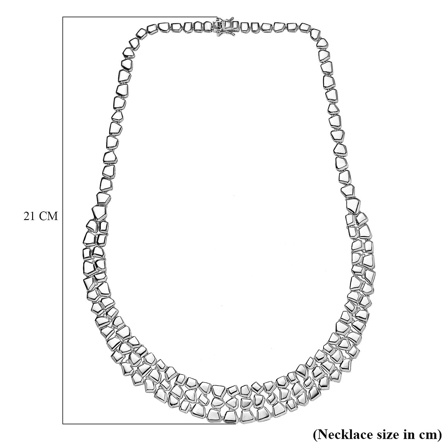  18K Vermeil Yellow Gold Plated Sterling Silver Necklace (Size - 20), Silver Wt. 41.10 Gms