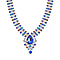 Blue & Multi Colour Austrian Crystal Necklace (Size - 20)