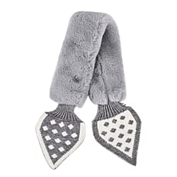 Polka Dots Womens Scarf - White