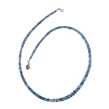 950 Platinum  AAAA  Santamaria Aquamarine  Necklace (Size - 18) 68.09 ct,  Platinum Wt. 1.28 Gms  68.090  Ct.