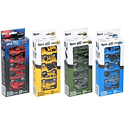 Eddy Toys Gift Set (Pack of 5 Small Metal Cars) - Yellow