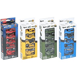 Eddy Toys Gift Set (Pack of 5 Small Metal Cars) - Yellow