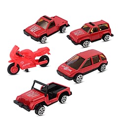 Eddy Toys Gift Set (Pack of 5 Small Metal Cars) - Yellow