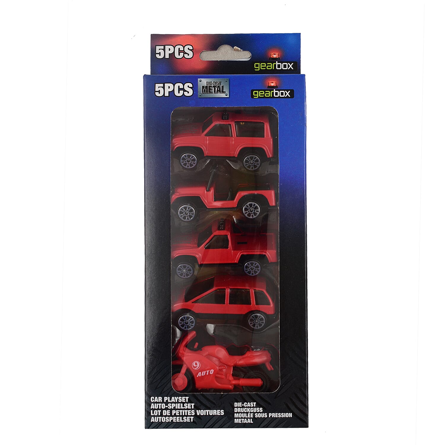 Eddy Toys Gift Set (Pack of 5 Small Metal Cars) - Red
