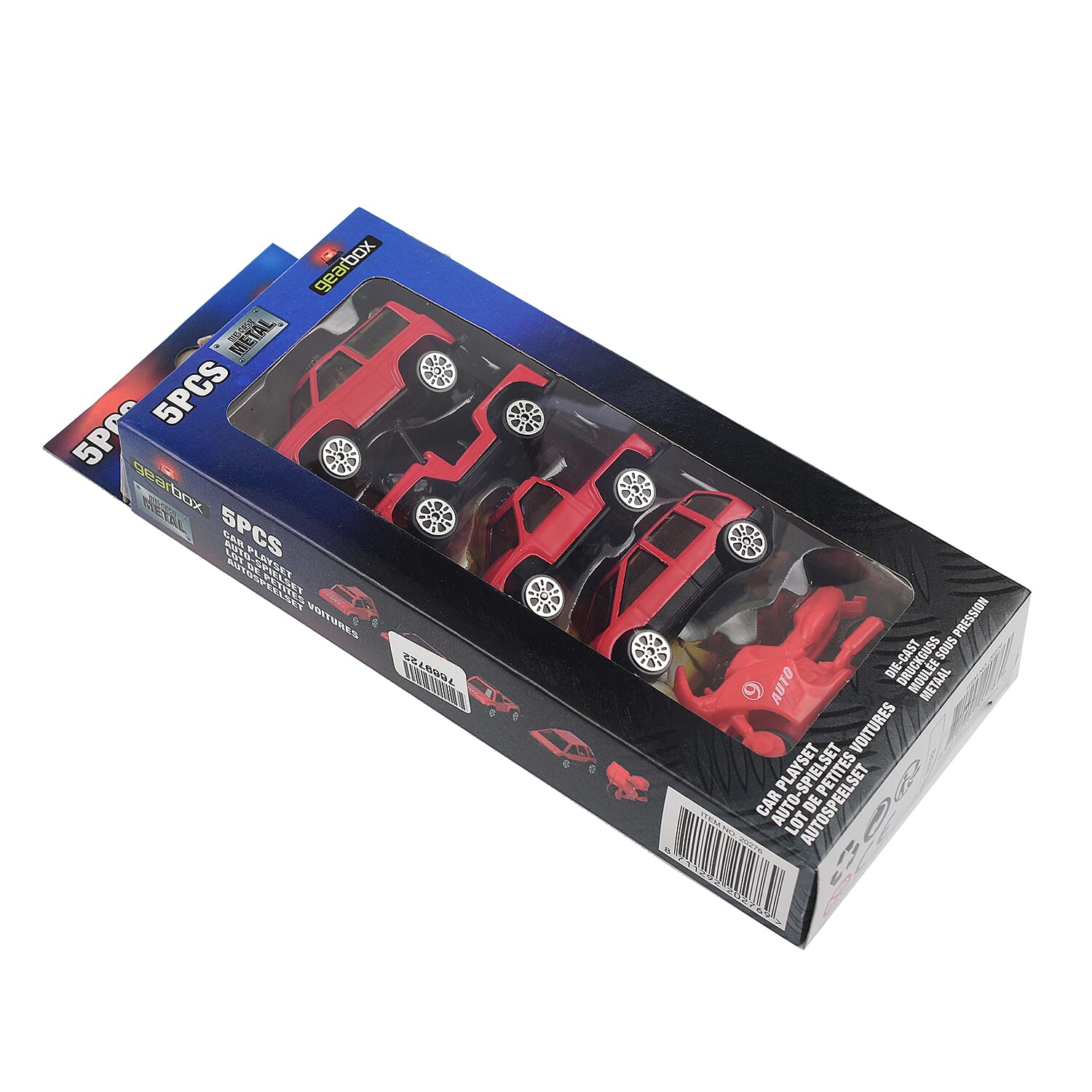 Eddy Toys Gift Set (Pack of 5 Small Metal Cars) - Red