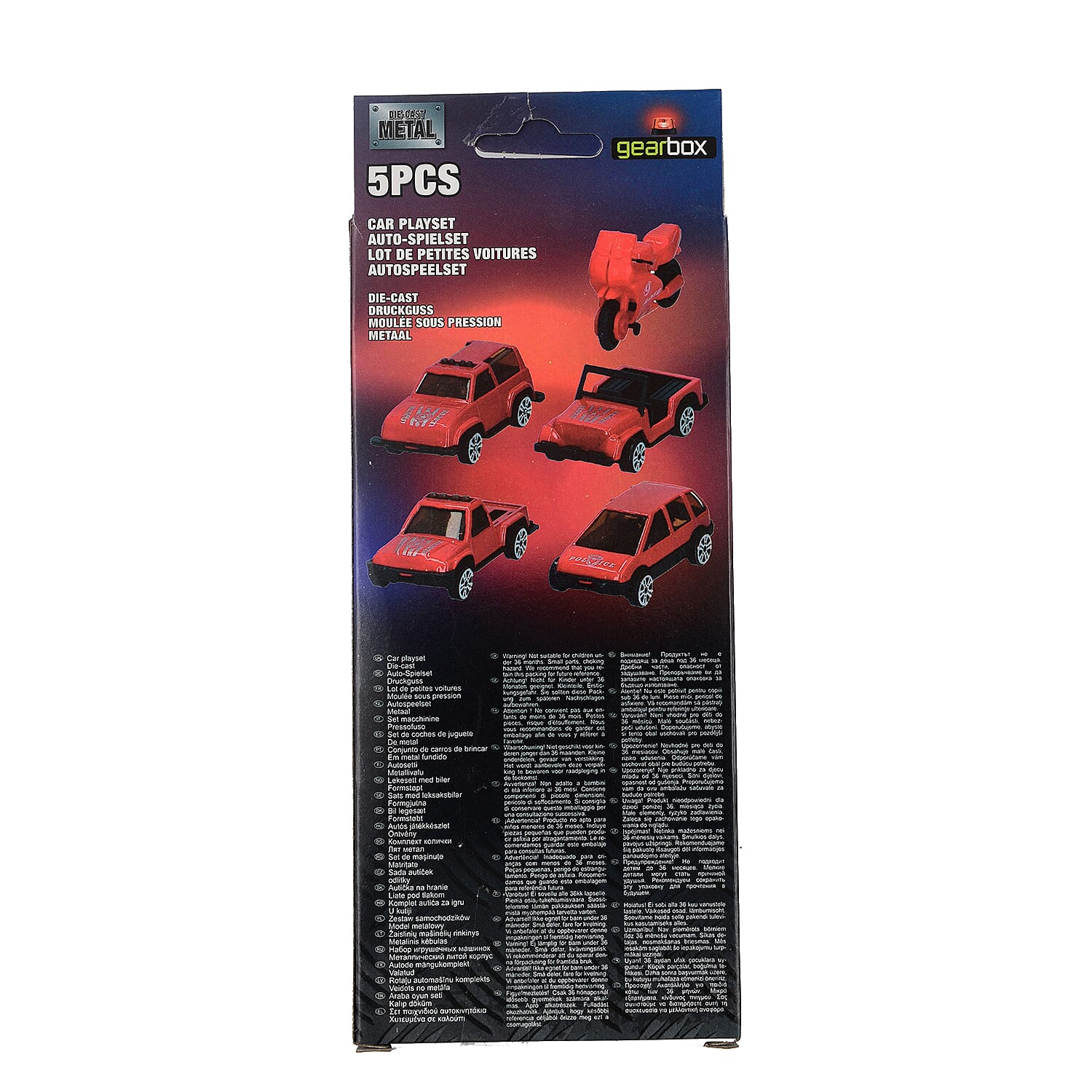 Eddy Toys Gift Set (Pack of 5 Small Metal Cars) - Red