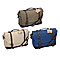 Satchel Bag with Shoulder Strap - Blue