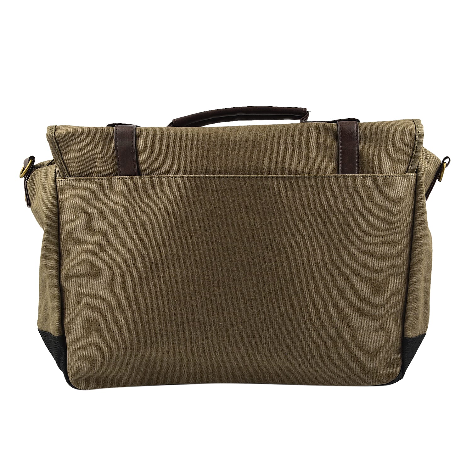 Satchel Bag with Shoulder Strap - Brown