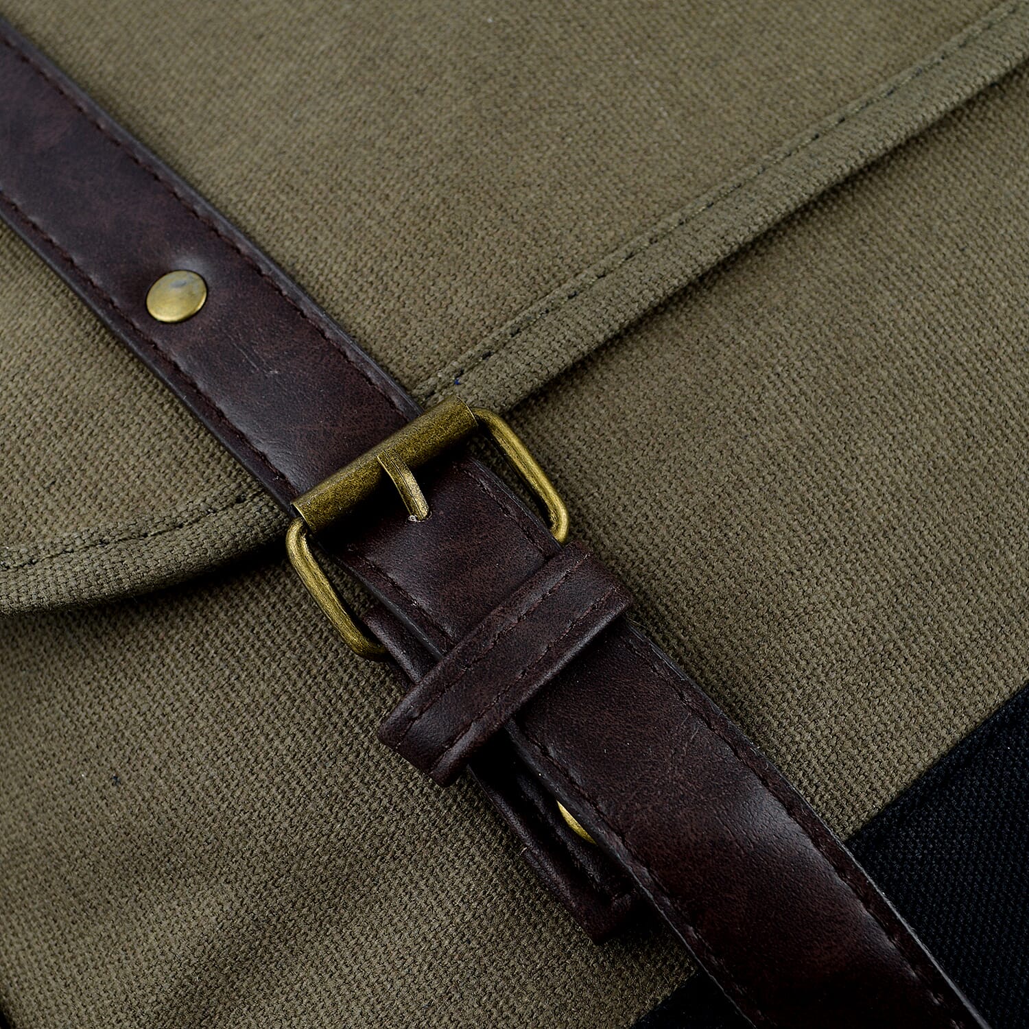 Satchel Bag with Shoulder Strap - Brown