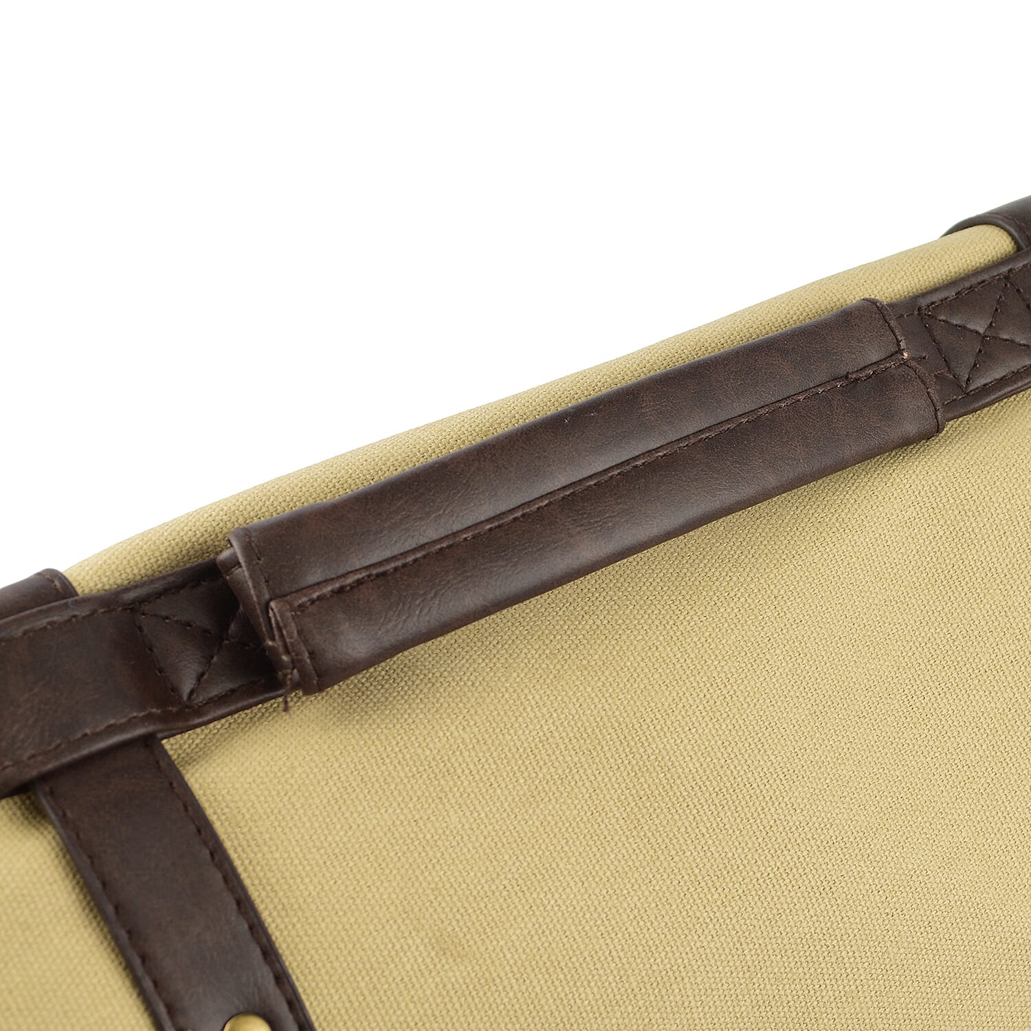 Satchel Bag with Shoulder Strap - Cream